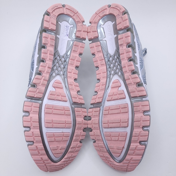 Asics Women’s Shoes S660J Gray Silver Pink Size 11 - Picture 8 of 9